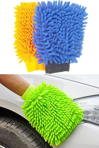 Oto Yıkama Eldiveni Makarna Eldiven