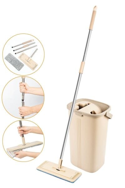 Pratik Temizlik İçin Mikrofiber Tablet Mop Seti